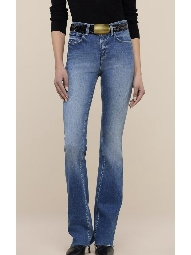 L'agence Ruth High Waist Straight Leg Size 29 Denim Jeans New